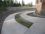 Cement driveway - Coeur d'Alene Old European landscaping project