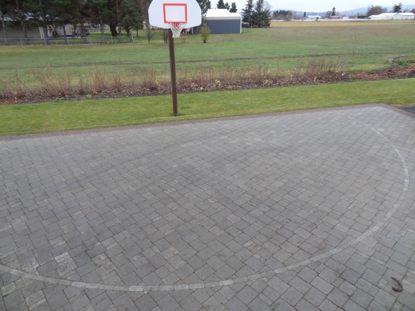 Finished 3-point line